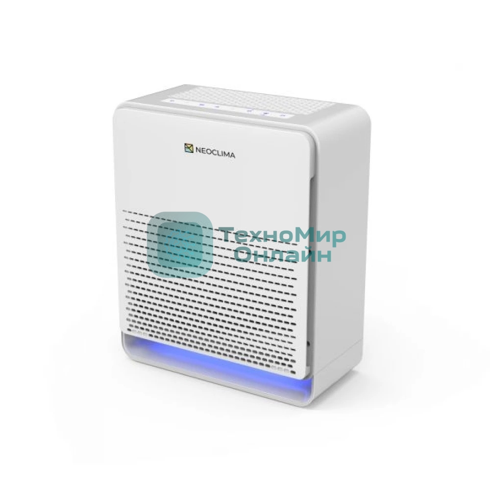 Очиститель воздуха Neoclima NP600W белый, 60 м², HEPA-фильтр, угольный фильтр, ионизация
