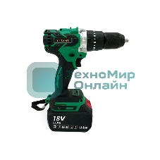 Дрель-шуруповерт Zitrek Green Impact 063-4046, 18 В, 5 Ач, 80 Нм, бесщеточный, ударный