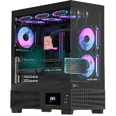 Компьютерный корпус AeroCool/Formula Crystal E1 Floe черный без БП ATX 5x120мм 3x140мм 2xUSB 3.0 1xUSB3.1 audio bott PSU