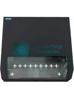 Шкаф коммутационный NTSS (NTSS-SOHO5U-BL) настенный 5U 520x140 мм пер. дв. стекл несъемн. бок. пан. 80 кг черный