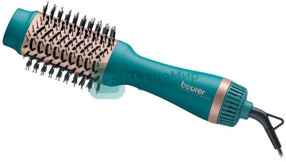 Фен-щетка Beurer HC45 Ocean бирюзовый, 1000 Вт, ионизация