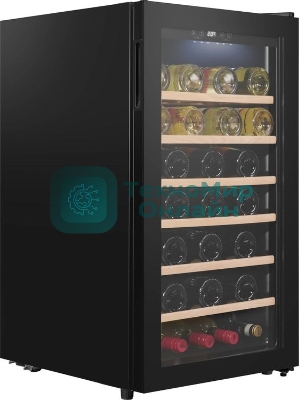 Винный шкаф Maunfeld MFWC-118S40 черный, 118 л, 1 отсек, 40 бут., класс G
