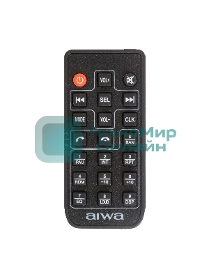 Автомагнитола AIWA HWD-750DSP, 1 DIN, Bluetooth, USB Type-A, AUX, пульт ДУ
