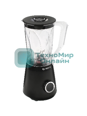Блендер стационарный Bosch MMB6141B черный, 1200 Вт, 2 скорости