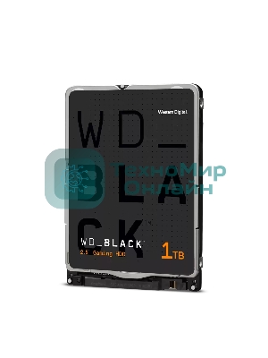 Жесткий диск WD 1Tb 7200rpm SATA-III WD10SPSX черный 64Mb 2.5