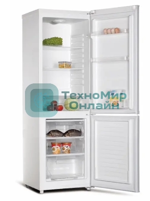 Холодильник Kraft KF-DF205W белый двухкамерный 166/64л морозилка снизу