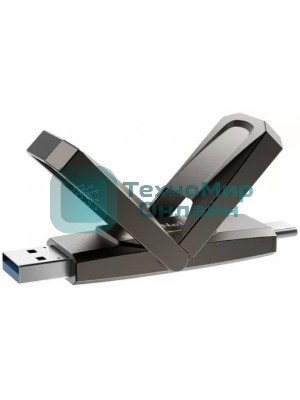 Флешка USB Netac US5 (NT03US5C-256G-32TA), 256Gb, USB 3.2/TypeC, R/W/ 550/500, черный