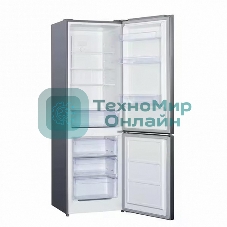 Холодильник Kraft KF-DC290X серый металлик двухкамерный 220/70л морозилка снизу