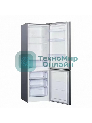 Холодильник Kraft KF-DC290X серый металлик двухкамерный 220/70л морозилка снизу