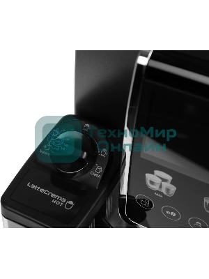 Кофемашина автоматическая DeLonghi Dinamica Plus ECAM380.95.TB черный/серый, исп. кофе - зерновой/молотый, 1.8 л, 1450 Вт, 15 Бар.