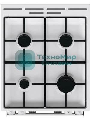 Плита комбинированная Gorenje GK5C60WJ белый, конфорок 4 газовых, духовка 62 л, 50 см x 85 см x 59.4 см