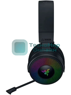 Гарнитура Razer Kraken V4 Pro чёрный, беспроводная + проводная, радиоканал, до 45 ч, подсветка