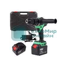 Дрель-шуруповерт Zitrek Green Impact 063-4046, 18 В, 5 Ач, 80 Нм, бесщеточный, ударный