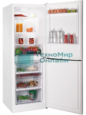 Холодильник Nordfrost NRB 151 W белый двухкамерный 170/115 л морозилка снизу, ручная разморозка