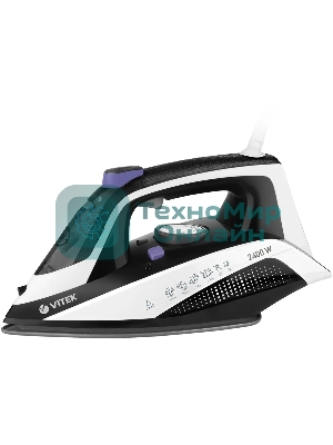 Утюг Vitek Prive VT-8360 2400Вт черный/белый