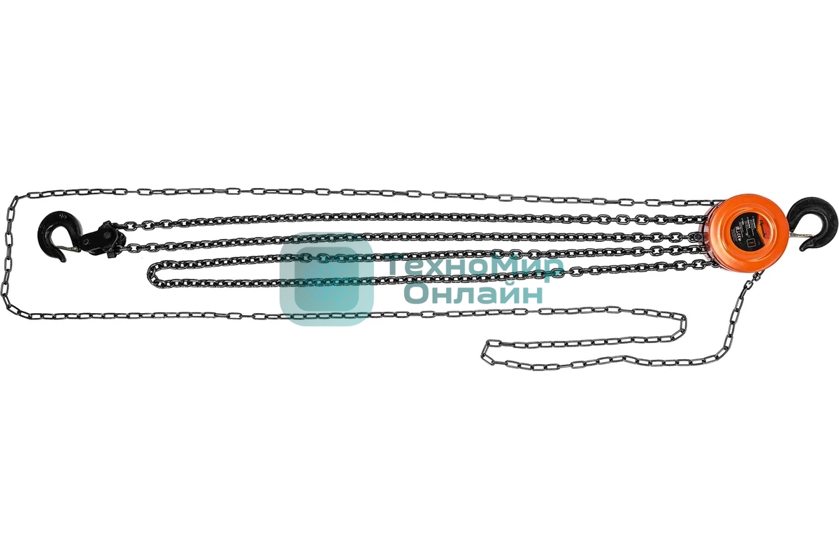 Таль цепная Sparta 2 т, h подъема 2,5 м, расстояние между крюками 380 мм