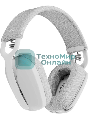 Гарнитура Logitech ZONE Vibe 100 белый, беспроводная, Bluetooth, до 20 ч