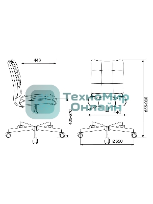 Кресло Бюрократ CH-330M песочный, ткань