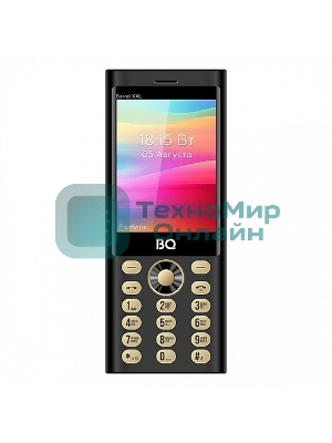 Мобильный телефон BQ 3598 Barrel XXL черный/золотистый