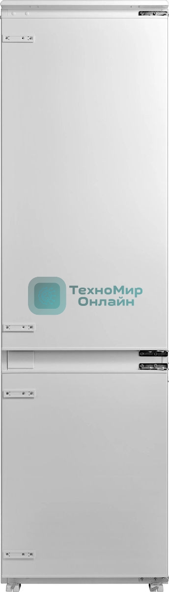 Встраиваемый холодильник Hyundai HBR 1941 2-хкамерн. белый инвертер