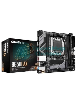 Материнская плата GIGABYTE B650I AX, AM5, AMD B650, 2xDDR5, 2xSATA, 1xM.2, 1xPCIe 4.0 x16, 1xHDMI, 1xDP, 1x2.5Gb LAN, Wi-Fi 6E, Bluetooth 5.3, 1xUSB-C 5Gbps, 1xUSB-A 5Gbps, 3xUSB-A 2.0, 3x3.5 мм, 7.1, ITX