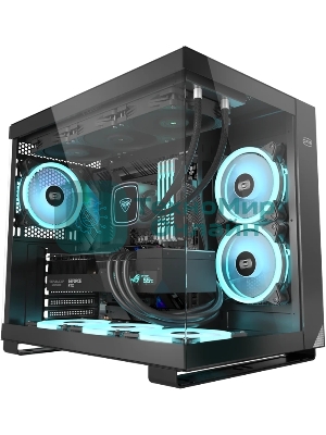 Компьютерный корпус без блока питания Case PCCooler C3T500 ARGB BK, Midi-Tower, TG, 6x120мм ARGB, 1xUSB-C 3.1 + 2xUSB-A 3.0, ATX, mATX, mITX черный