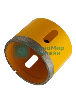 Сверло алмазное по керамограниту Denzel 75мм мокрое резание, М14