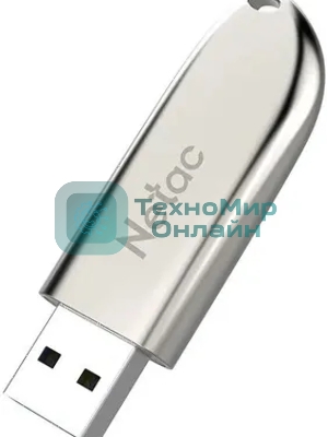 Флешка USB Netac U352 (NT03U352N-032G-32PN), 32Gb, USB 3.0, R/W 110/50, серебристый