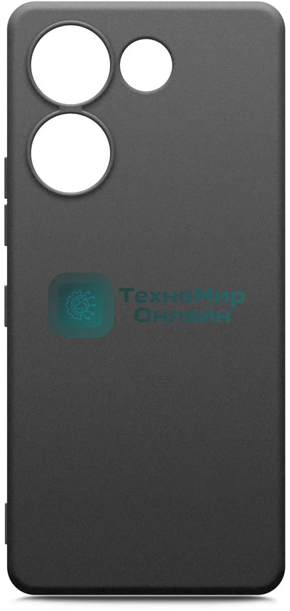 Чехол (клип-кейс) BoraSCO для Tecno Camon 20 (4G)/20 Pro (4G) Silicone Case черный (72054)