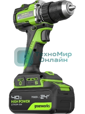 Дрель безударная Greenworks DD560 патрон:быстрозажимной реверс (3708407CUB)