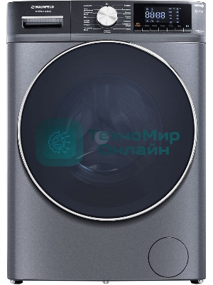 Стиральная машина Maunfeld MFWM1410SB02 темно-серебристый, загрузка фронтальная 10 кг, 1400 об/мин., класс: А+++