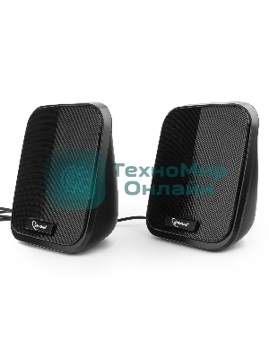 Акустическая система 2.0 Gembird SPK-100, черный, 6 Вт, рег. громкости, USB-питание