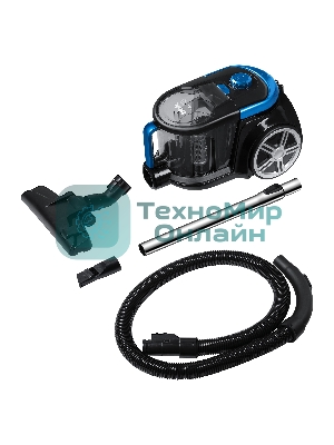 Пылесос BBK BV1802 имперский синий, 300/1600 Вт, уборка сухая, пылесборник контейнер 2 л