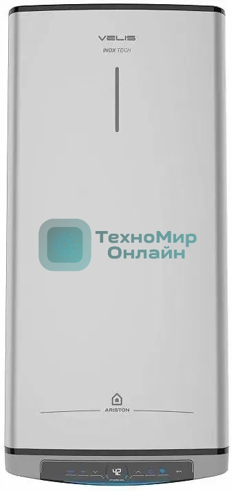 Водонагреватель Ariston Velis Lux Inox PW ABSE WIFI 100 2.5кВт 100л электрический настенный/серый