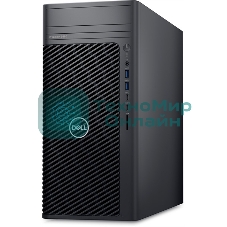 Компьютер Dell Precision 3680 Tower Core i7-14700 (2,1GHz) 16GB (1x16GB) DDR5, 512GB SSD, Nvidia RTX A2000, 12GB GDDR6, 1000W, TPM, No Optical Drive, Win11Pro Multilang, 1YW