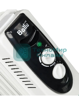Обогреватель масляный Ballu Classic BOH/CL-05WRN (5 секций), белый, 1000 Вт, 15 м2, термостат