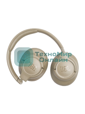 Беспроводные/проводные наушники JBL Tune 730BT бежевый, полноразмерные, Bluetooth + проводной, быстрая зарядка