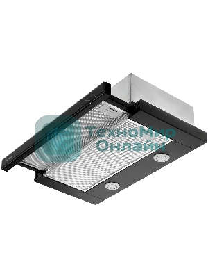 Встраиваемая вытяжка Korting KHP 6617 GN черный/черный