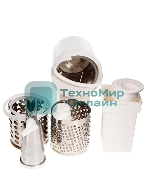 Мясорубка электрическая Белвар КЭМ-36/220-4-30 белый, 1000 Вт, 0.6 кг/мин, реверс, защита от перегрузки, насадки - 5