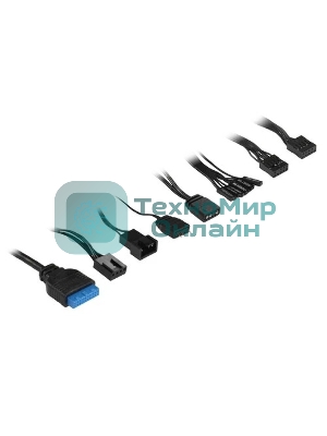 Компьютерный корпус PCCooler IE200 BK, Tempered Glass Full Tower, черный, TG, SPCC, 1x120мм ARGb E-ATX, ATX, mATX, mITX 180/380/220мм 4x2.5