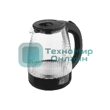 Чайник электрический Homestar HS-1045 1.8л, стекло, пластик, черный