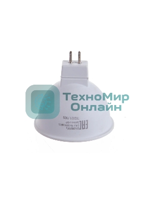 Лампа светодиодная Ресанта LL-R-MR16-7W-230-3K-GU5.3 рефлекторная, 7 Вт, теплый, GU5.3