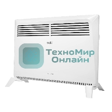 Конвектор электрический Ballu Solo Turbo BEC/SMT-2000 + Кронштейн CWM-02, белый, 2000 Вт, 25 м2, термостат