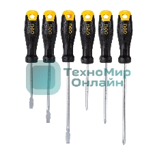 Набор отверток Deli DL620006 6шт SL5x75 + SL5x100 + SL6x150 + PH1x75 + PH1x100 + PH2x150
