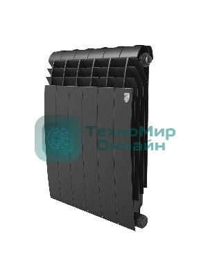 Радиатор биметаллический Royal Thermo BILINER B 500 черный - 6 секц.