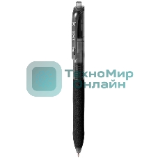 Ручка гелевая автоматическая Deli EG075-BK, d=0.5мм, черные чернила, резиновая манжета