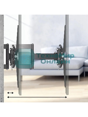 Кронштейн для телевизора Hama 00220831 черный 32