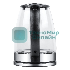 Электрочайник BBK EK1813G черный, 1.8 л, 2000 Вт, скрытый нагревательный элемент