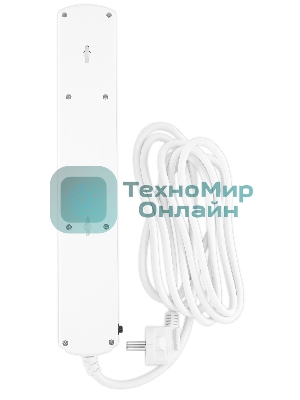 Сетевой фильтр Ippon BK-6-EU-3-10-W 3 м, 6 розеток, белый, коробка