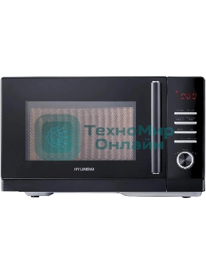 Микроволновая печь Hyundai HYM-D3013 черный, 25 л, 800 Вт, переключатели - кнопки, поворотный механизм